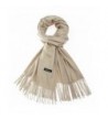 Sapp Large Soft Silky Pashmina Shawl Wraps Fringes Scarf in Solid Colors - Champagne - CJ186IDNYDX