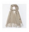 Large Pashmina Fringes Colors Champagne