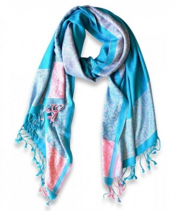 Peach Couture Paisley Reversible Pashmina in Fashion Scarves