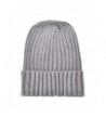 Unisex Winter Ribbed Knit Cuff Beanie Hat Soft Comfort Skull Cap - Gray - CF186XOKYIZ