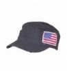 David & Young Mens Strapback newsboy/Cadet Hat W/American Flag (One Size) - Gray - CA17AADCH2G