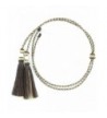 M & F Western Men's And Blonde Braided Horsehair Tassels Stampede String - 0295648 - Natural - CA11KLQXWNH