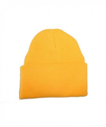 Yellow-Gold Long Beanie / Knit Ski Hat / Warm In Winter! - CI110ZA7ZXL