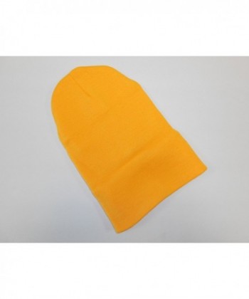 Yellow Gold Long Beanie Hat Winter