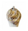 SCARF_TRADINGINC Floral Butterfly Bird Dragonfly Light Weight X-large Infinity Scarf - Bird and Floral Beige - CY11PLXNLP9
