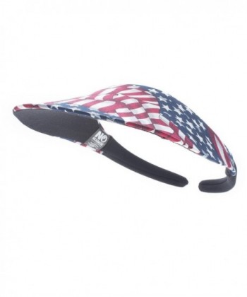 No Headache American Flag Visor in Women's Visors