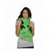 JINX Minecraft Creeper Fringed Scarf in Fashion Scarves