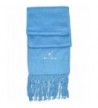 Gamboa Extra Warm Baby Alpaca Scarf - Light Blue - CZ1264SWI3Z