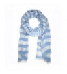 Bucasi Striped Sparkly Shiny Kids Scarf - Light Blue - C611PNBFGYD