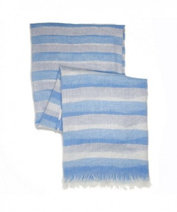 Bucasi Blue Sparkling Striped Scarf