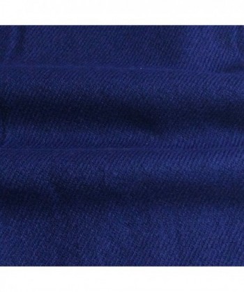 MAIBU Fashion Unisex Solid Color Cashmere Feel Warm Soft Shawl Scarf - Navy - C312NDW5NNM