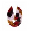 Nanxson(TM) Women Voile Fashion Patchwork Band Design Scarf/Wrap WJW0011 - Black Red - C212G7K8W21