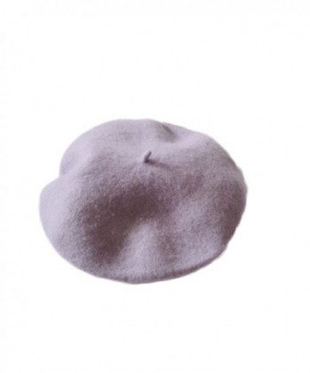 WeeH Beret Hat For Women Gril Winter Hats Wool Classic Vintage Beanie Cap - Grey - CG187ARI230