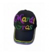 Denim Rhinestone Bling Sports Mom Baseball Cap Hat - Mardi Gras Hat - CP12O6NVW0L