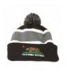 Winter Cuff Beanie w/ Pom - California Republic - Black Grey - CY11B18GFMJ