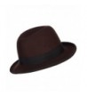 Faux Felt Feather Homburg Hat in Men's Fedoras