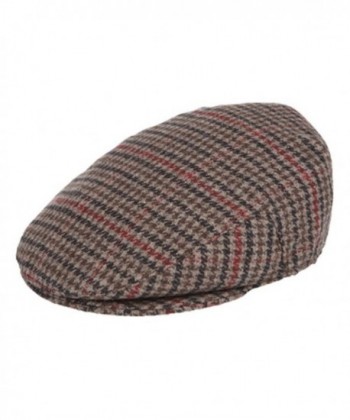 Hounds Tooth Ivy Cap- Irish Style Winter Hat- Quilted Interior - CQ185ZXKDZN