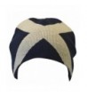 Mens Scotland Cross Design Winter Beanie Hat - Navy/White - CK116J13PET