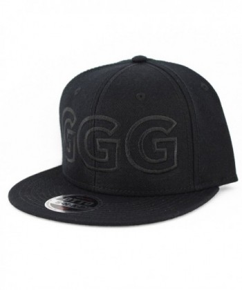 BLACK FLAT PANEL STYLE SNAPBACK in Men's Baseball Caps