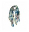 MissShorthair Lightweight Women Scarves Floral Butterfly Print Scarf Wrap Shawl - Blue Butterflies - CJ189OLXU9U