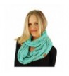 CC Confetti Soft Chunky Pullover Knit Long Loop Infinity Hood Cowl Scarf - Mint - C5186H4OYUG