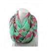 Pop Fashion Pattern- Cross Print- Infinity Scarf- Womens- Summer Scarf- Teal Scarf- Sheer Scarves - Pink - CI12L9Z320V