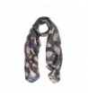 Elegant Women's Feather Print Fashion Scarf Wrap - Different Colors - Grey - CW12LR8UTND