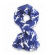 Hanson Giraffe Print Long & Soft Celebrity Style Scarf - Blue - C111FMBVB3T