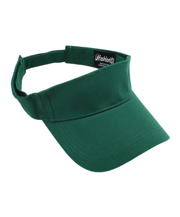 LAfashion101 Unisex Visor Lightweight Comfortable - Dark Green - CT12OBFJAND