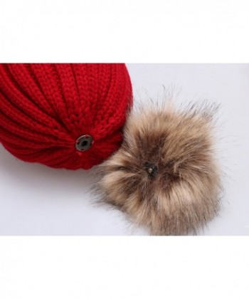 Detachable Fur Pom Beanie M30