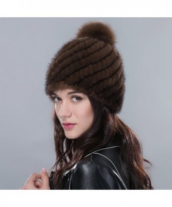 URSFUR Womens Knit Beanie Coffee in Women's Skullies & Beanies