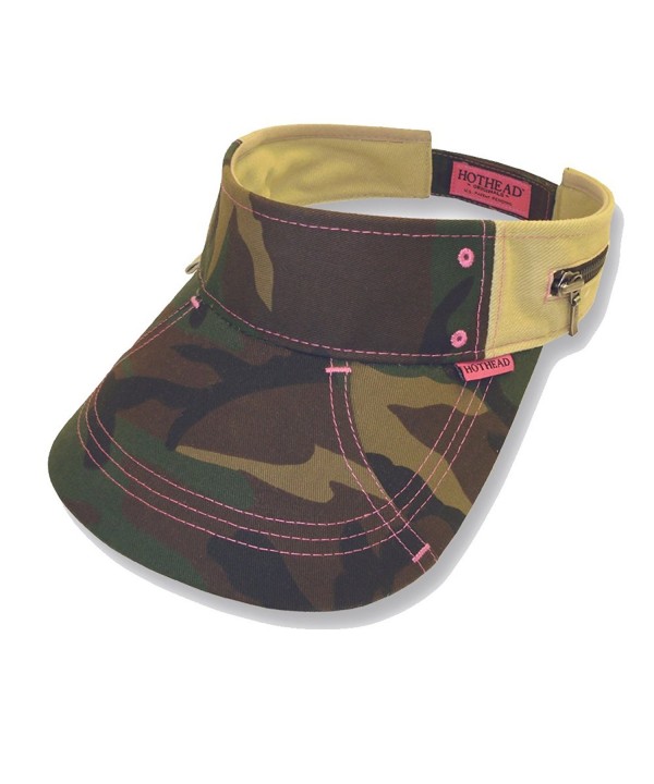 Hothead Large Brim Sun Visor Hat in Camouflage - C411D0VPZXF