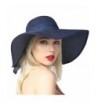 Jemis Women's X Large Floppy Brim Hat - Navy Blue - CW17YSZY7YA