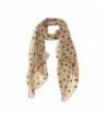 Wensltd Clearance! Women Beautiful Polka DOT Chiffon Stole Scarf - Beige - CA12B8XSO3T