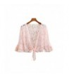 Dobelove Women's Lace Bolero Cardigan Jacket Summer Shrug - Pink - C212J3P5GD5
