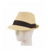 TrendsBlue Unisex Classic Fedora Natural