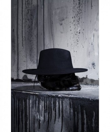 ByTheR Fashion Black Urban Fedora in Men's Fedoras