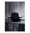 ByTheR Fashion Black Urban Fedora in Men's Fedoras