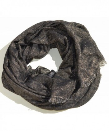 Style & Co. Women's Metallic Frayed Wrap Scarf - Gold / Black - C9126ZVGNGT