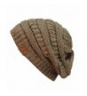 Trendy Warm Chunky Soft Stretch Cable Knit Slouchy Beanie Skully HAT20A (Confetti Taupe) - CC129FZQNN5