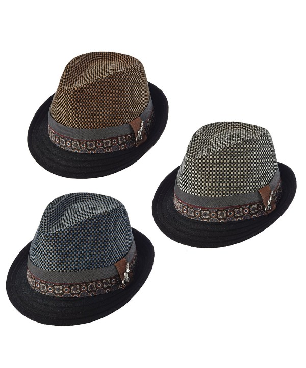 SANTANA MULTI COLOR CROWN FEDORA - Tan - CZ12MFOPFKZ