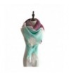 Women's Stylish Soft Plaid Warm Blanket Scarf Winter Large Gorgeous Wrap Shawl - Mint&purple - CJ186CYGL2I