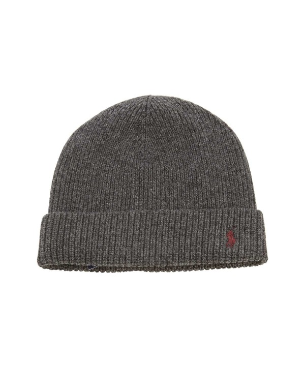 Ralph Lauren Beanie Dark Grey/ Maroon CE110185DPP