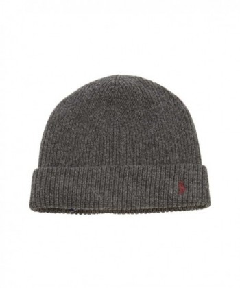 Polo Ralph Lauren Beanie - Dark Grey/ Maroon - CE110185DPP