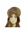 Knitted Headband - Multicolor Braided Knitted Headband- Beige - CM128FEA14X