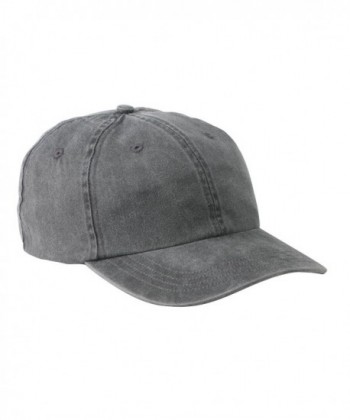 Port & Company Garment-Dyed Cap- OSFA- Charcoal - CW111J28OB7