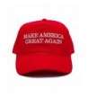 Back To Back World War Champs Make America Great Again Embroidered Donald Trump 2016 Cloth & Braid Hat (MAGA_Red) - C51255565OL