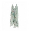 Silver Fever Floral Embroidery Light in Fashion Scarves