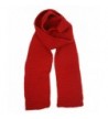 LL Unisex Winter Knit Solid Ribbed Lightweight Scarf Muffler for Women and Men - Cranberry - CR1884U5RLW