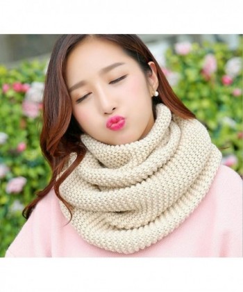 Winter Knitted Thicken Neckerchief Off White